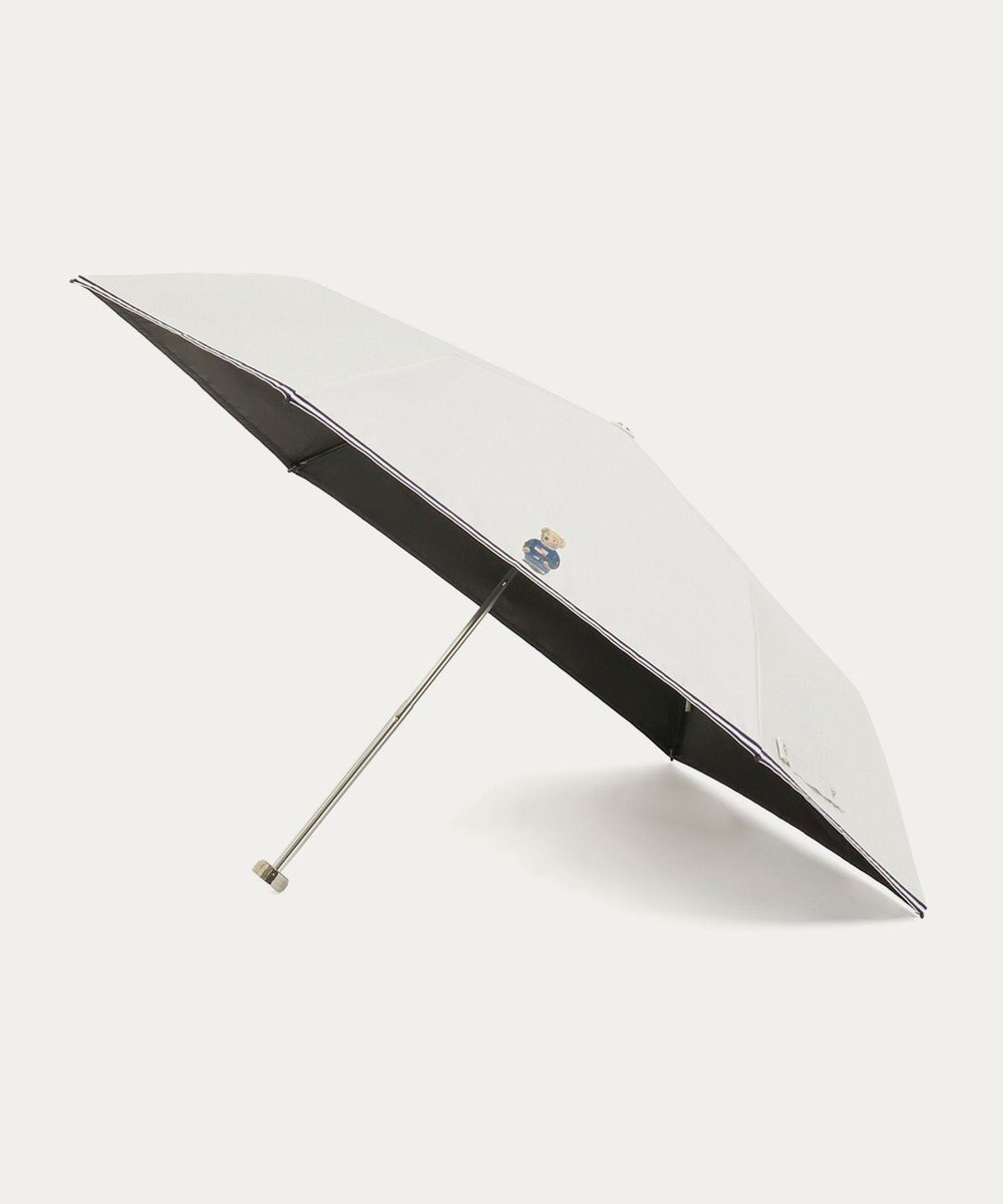 MOONBAT 【WEB限定/遮光率100%/遮熱/UV】POLO RALPH LAUREN（ポロ ラルフローレン）晴雨兼用日傘 ワンポイント ポロベア 折りたたみ傘 ポーチタイプ 