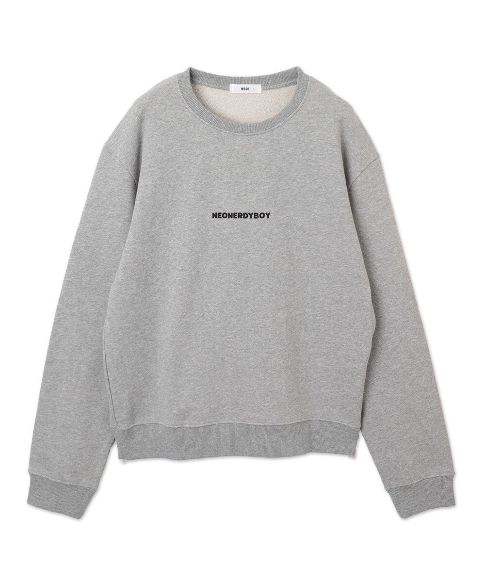 WEGO 【ユニセックス着用ITEM】THEBOYエルボーパッチクルーネックPO 
