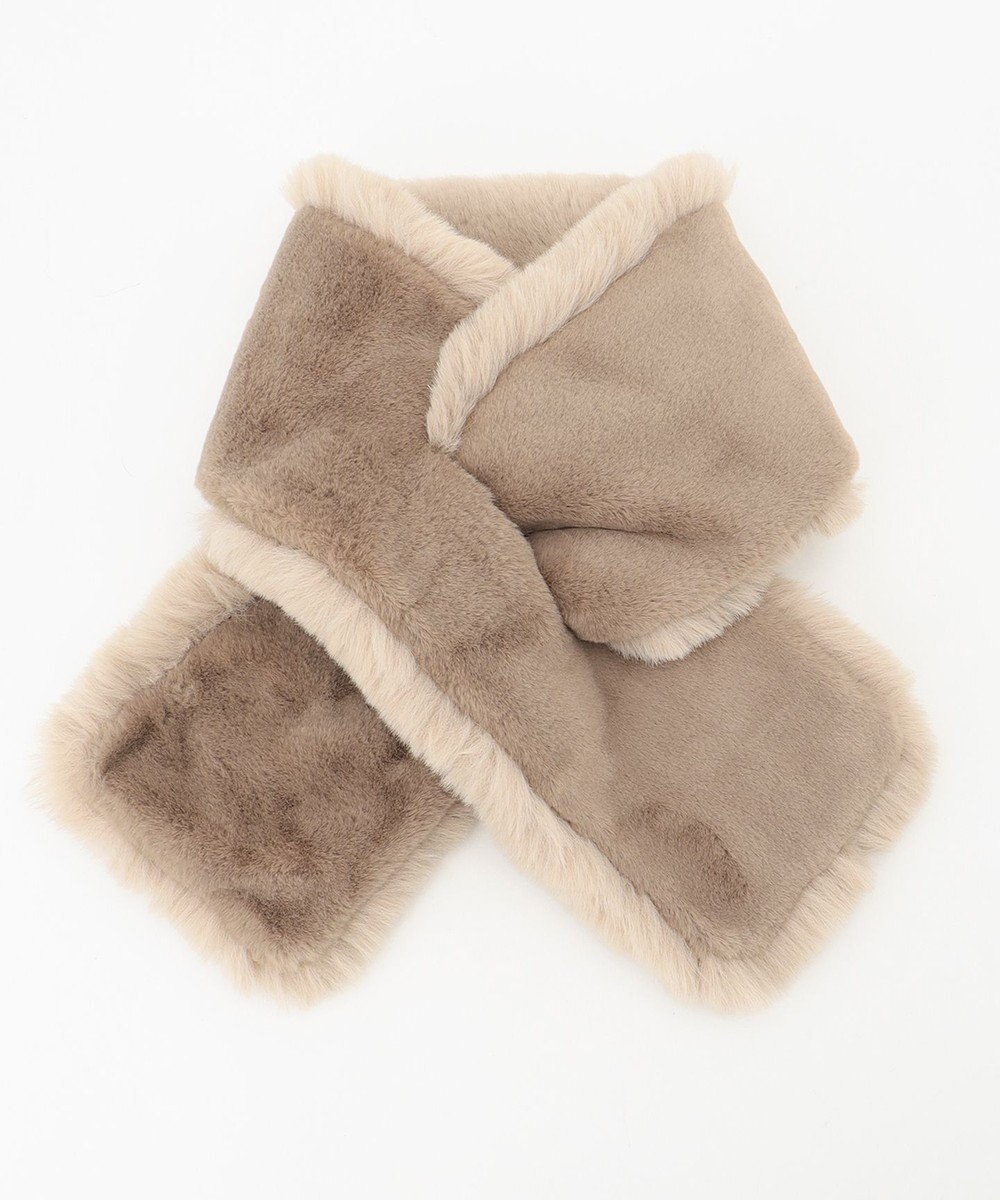 自由区 リバーシブルフェイクファーティペット 