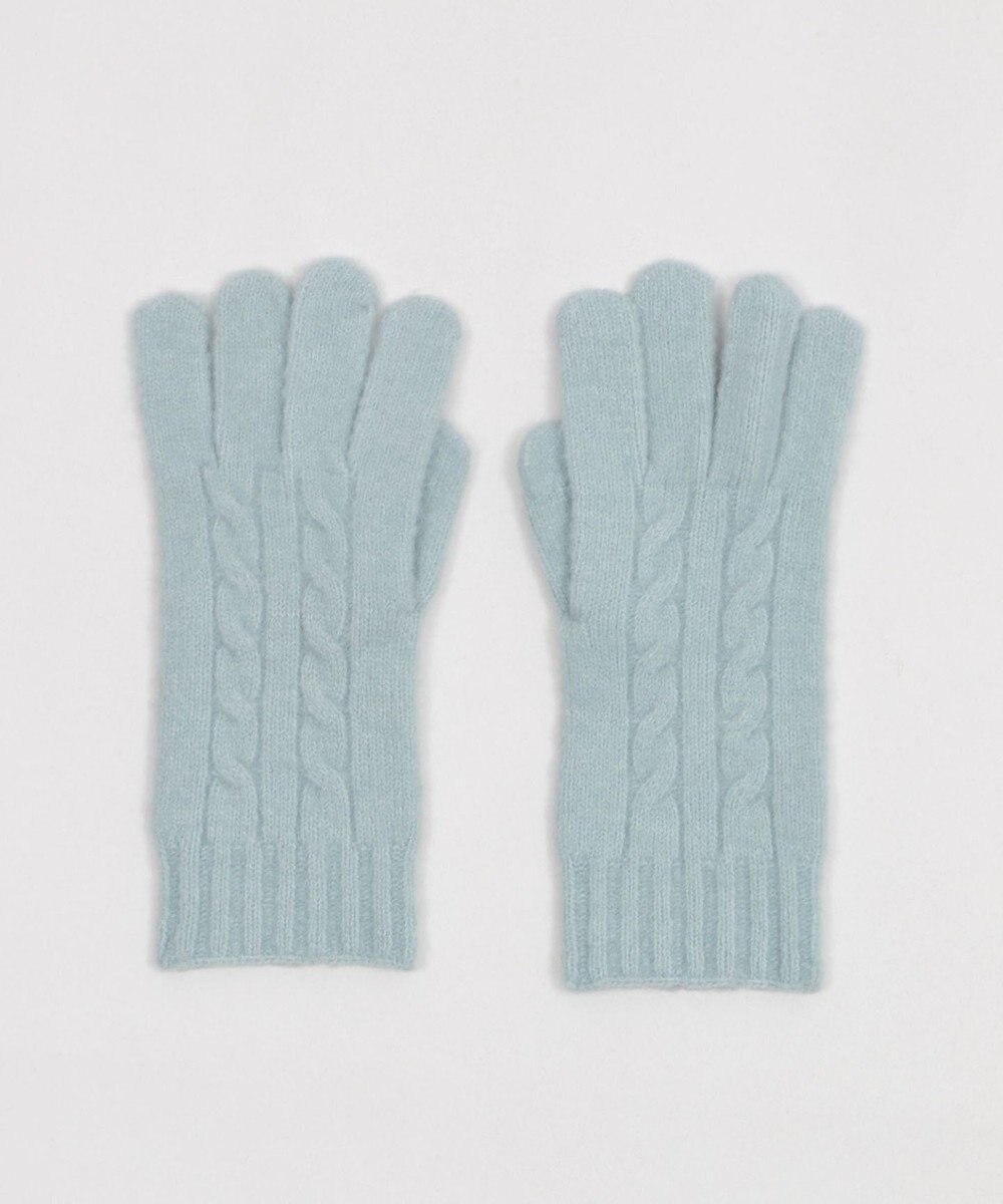 WEGO 【スマホ対応】ケーブル編みニットグローブ 