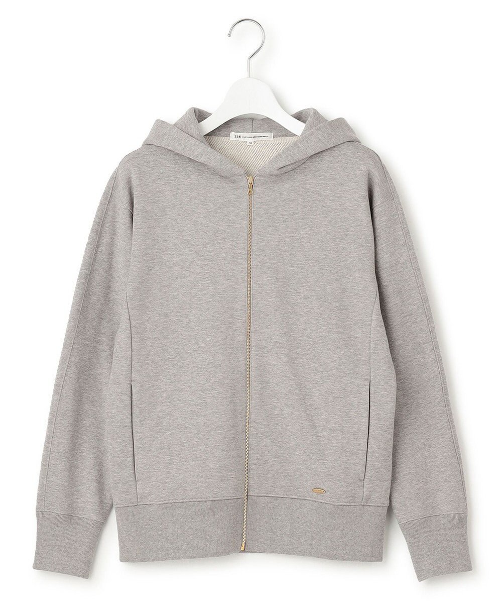 23区 【洗える】オーガニックコットンテリー フーディー 