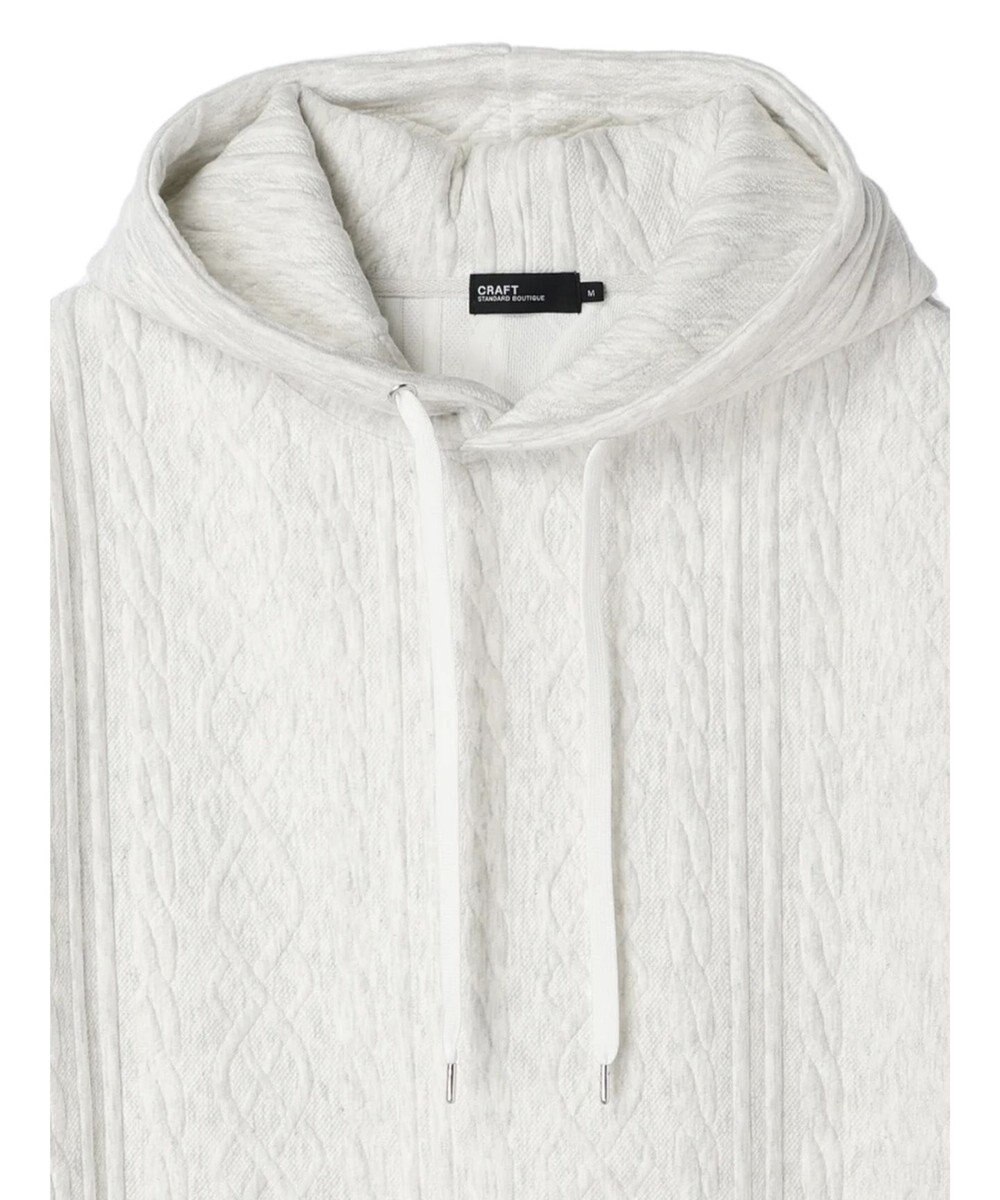 CRAFT STANDARD BOUTIQUE ケーブル柄カットパーカー2 