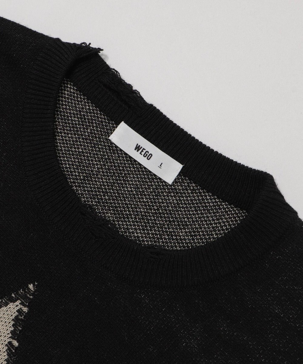 WEGO ダメージジャガードプルオーバー 