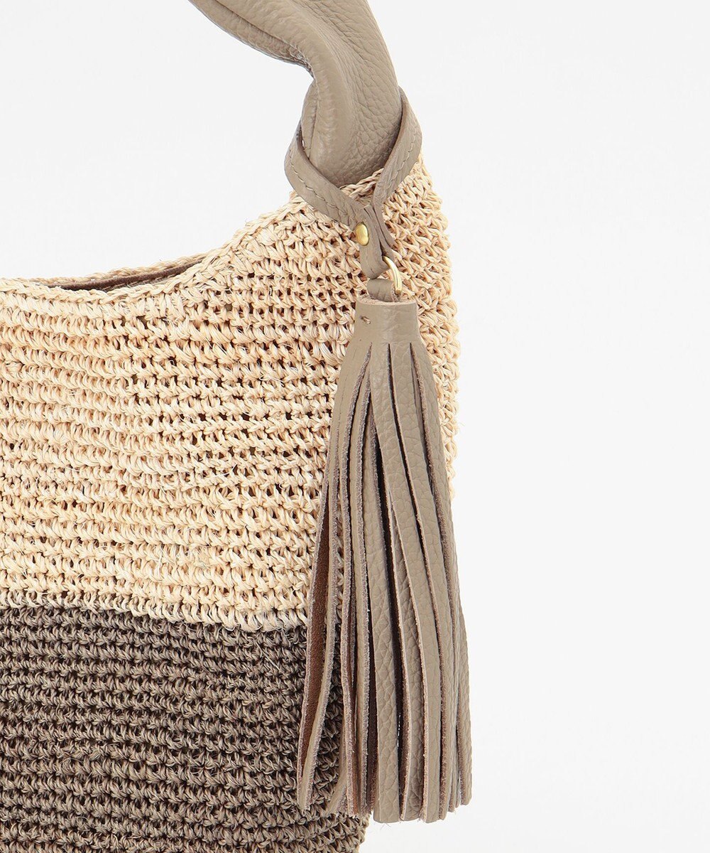 23区 VIOLAd'ORO SANDRO アバカ レザーハンドルバッグ 