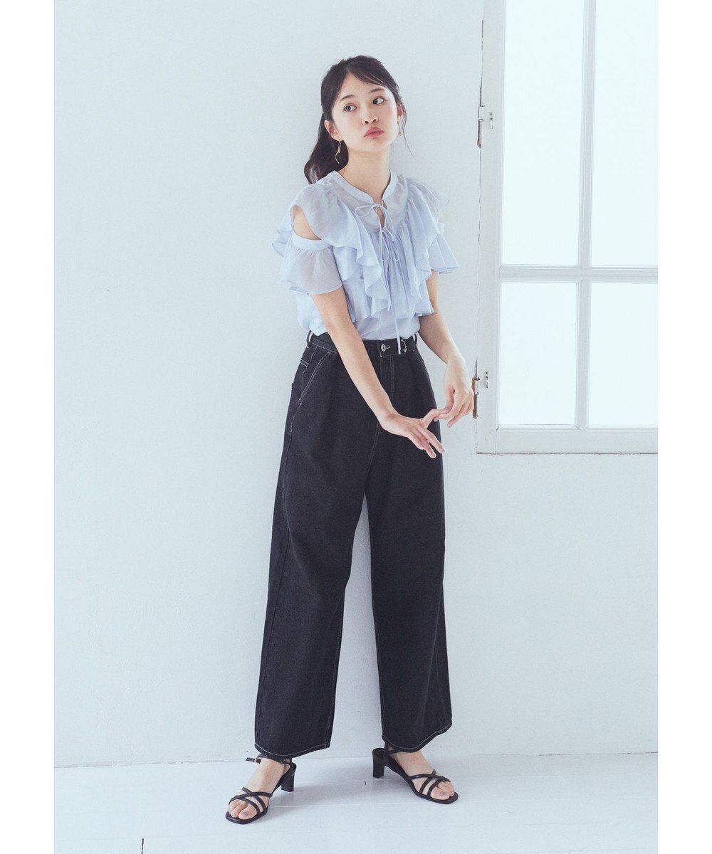 earth music&ecology ２ＷＡＹフリルブラウス 