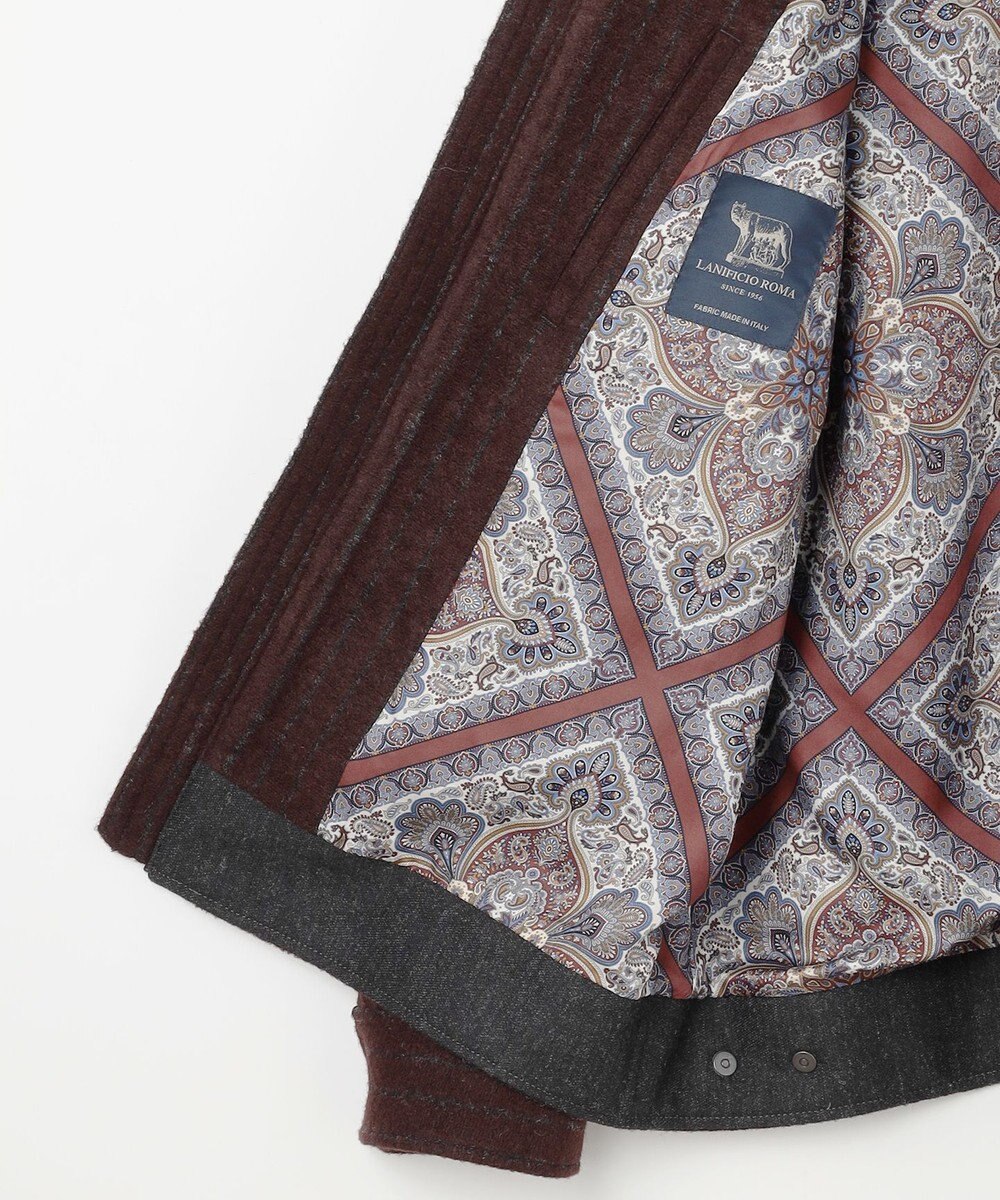 JOSEPH ABBOUD 【イタリア素材/軽量/ストレッチ】ワイドチョークストライプ  ブルゾン 