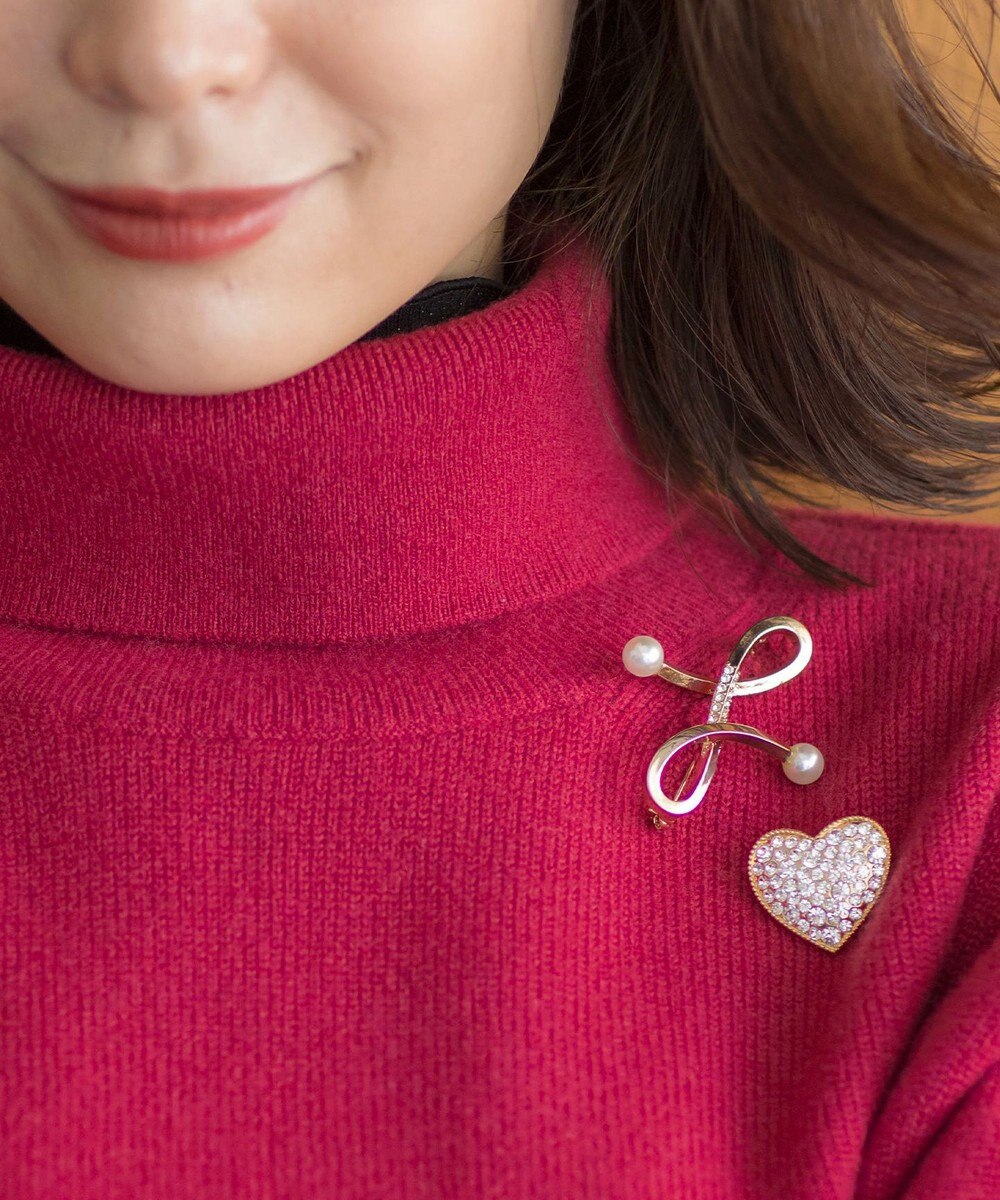 組曲 ウェーブラインブローチ 