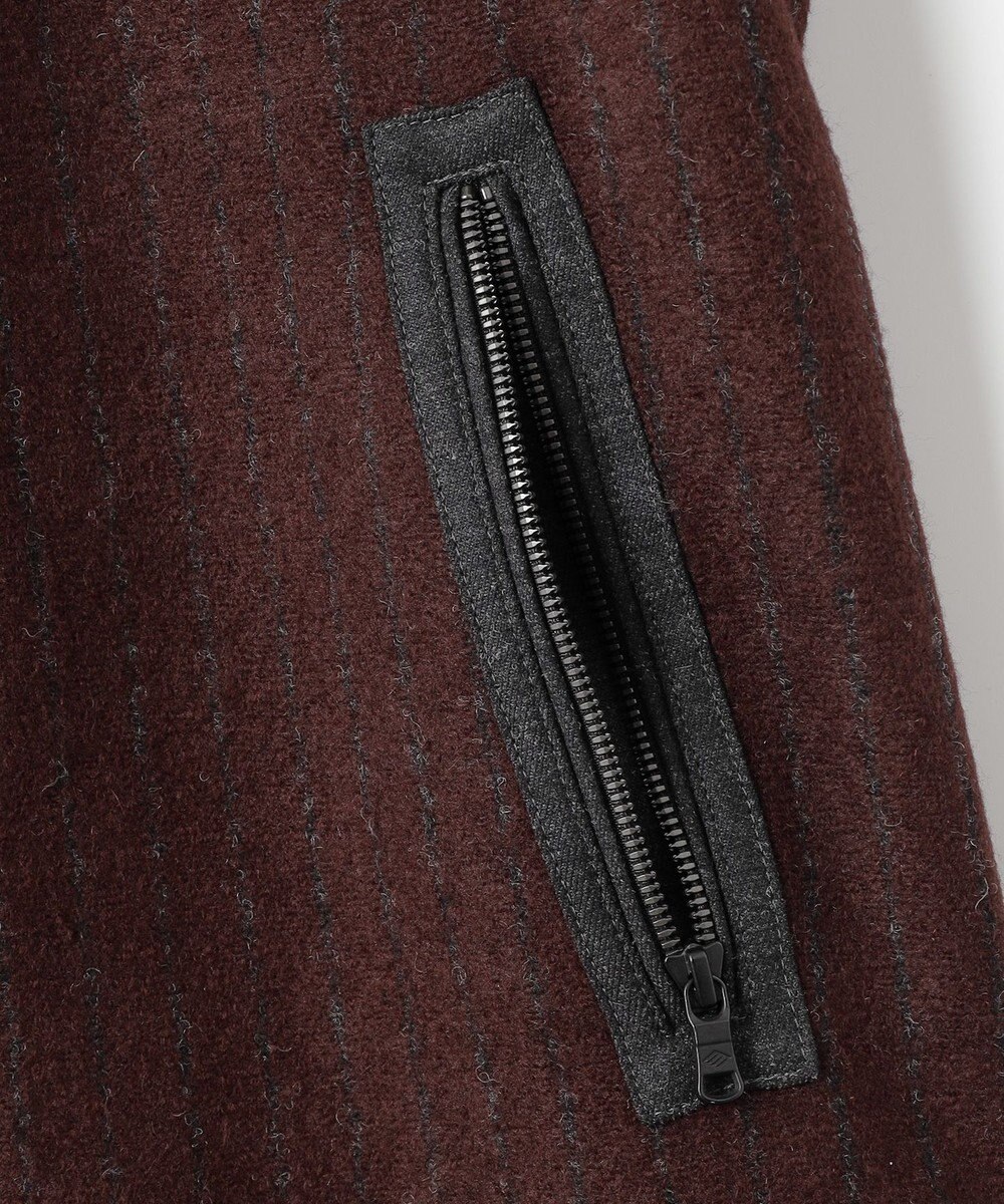 JOSEPH ABBOUD 【イタリア素材/軽量/ストレッチ】ワイドチョークストライプ  ブルゾン 