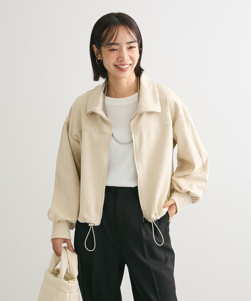 Green Parks スウェード調トラックジャケット 