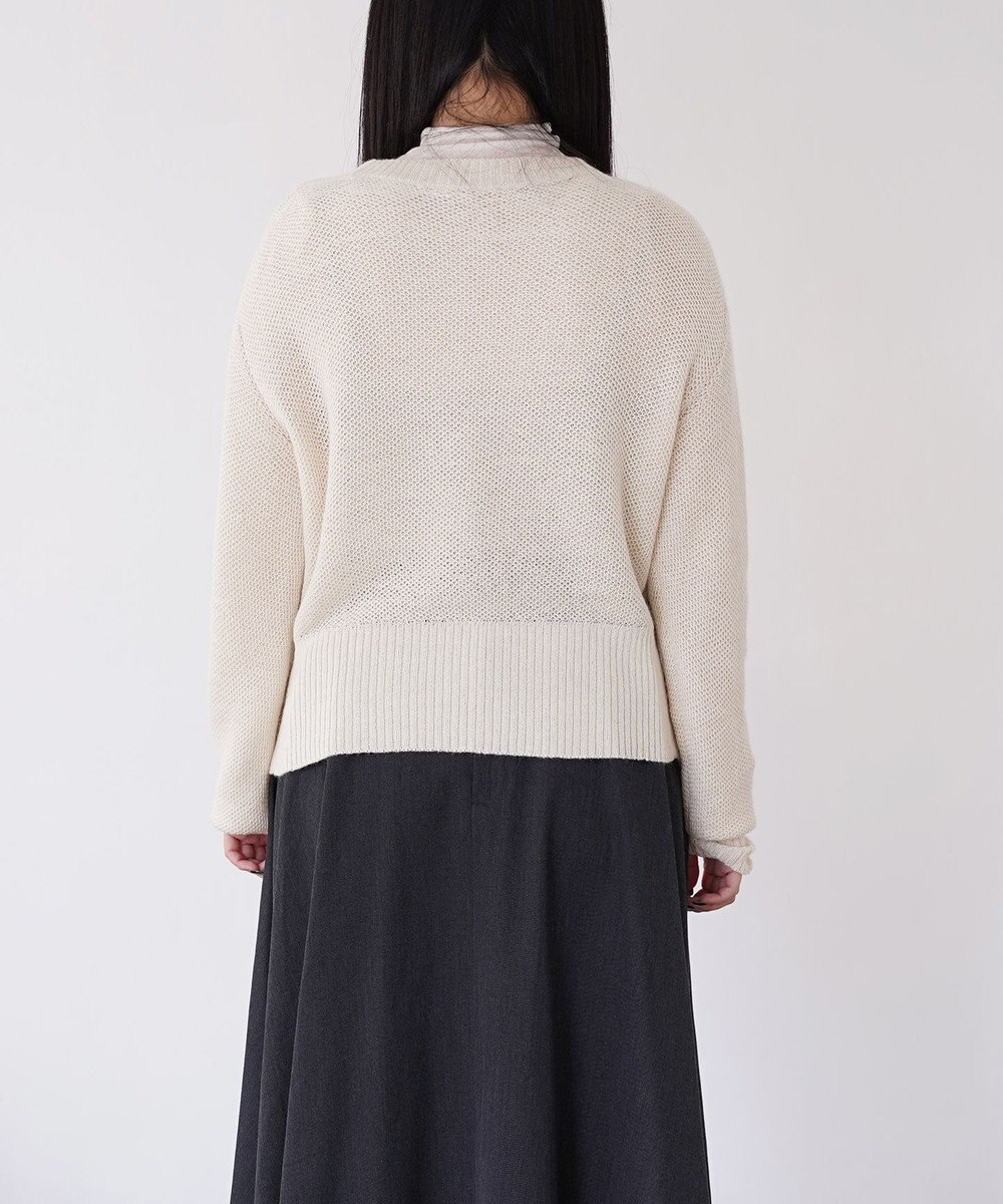 TOQUE 〈大草直子さんアドバイザー〉ベビーアルパカ×シルクハニカムニットトップス 