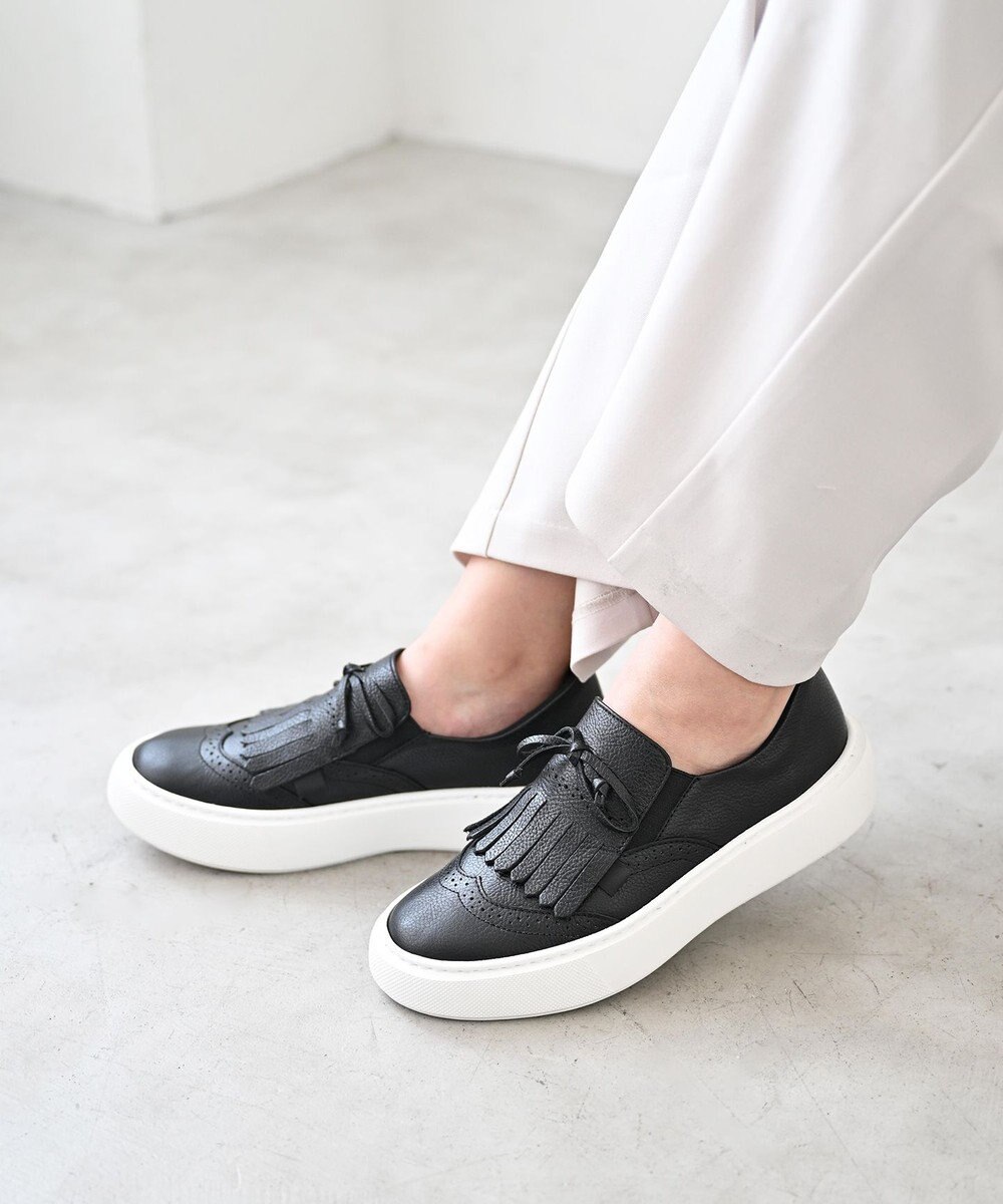 Pointer 日本製 本革タッセルスニーカー 