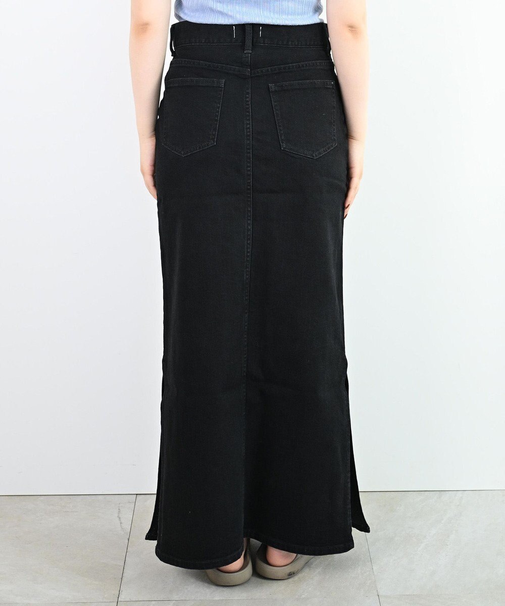 woadblue ＜坪田あさみさんコラボ＞LINE ラインスカート ブラック 