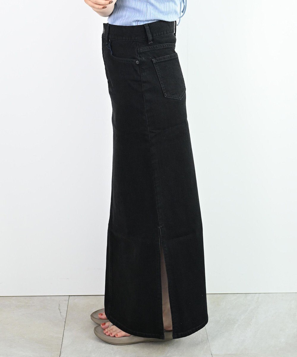 woadblue ＜坪田あさみさんコラボ＞LINE ラインスカート ブラック 