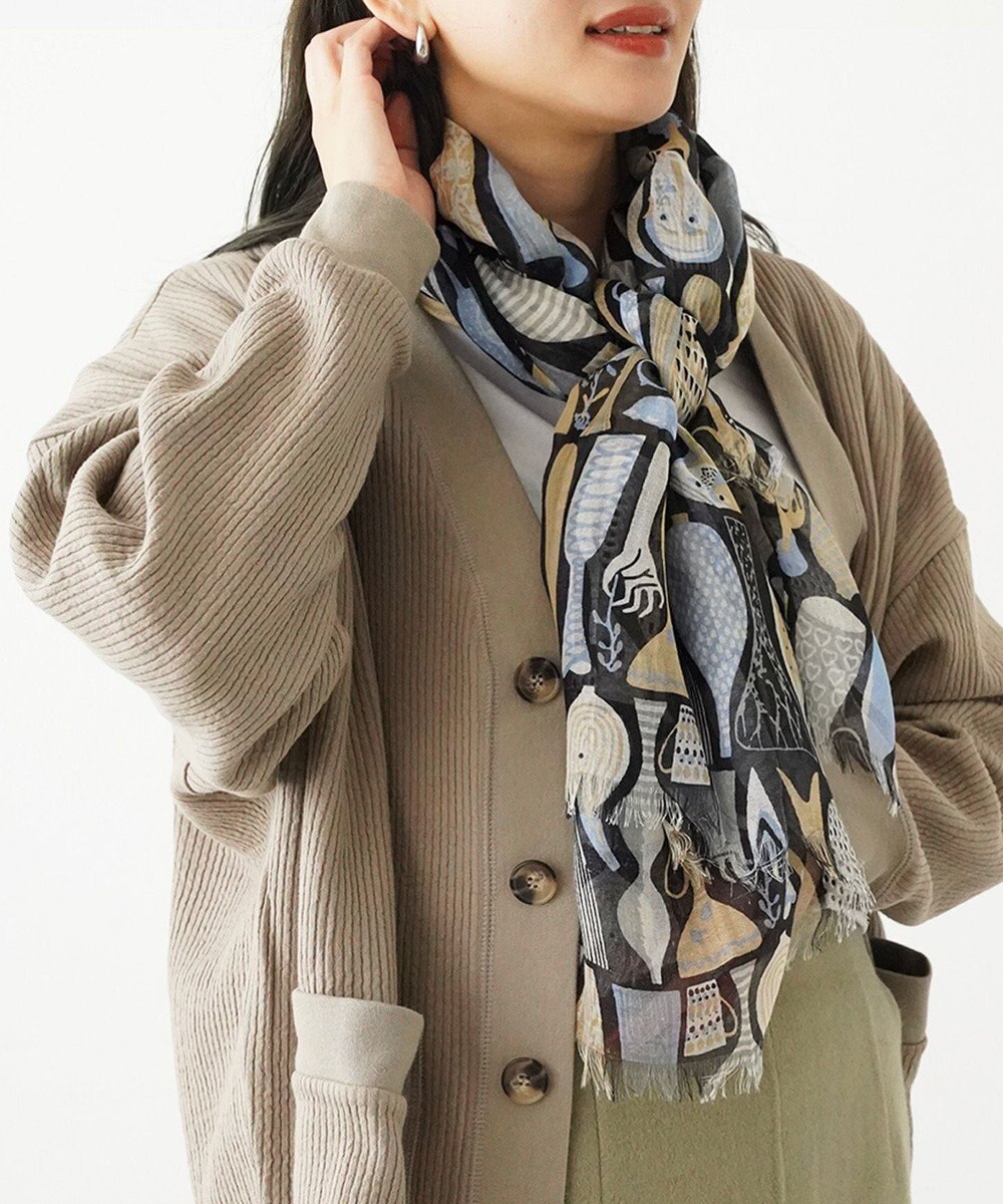 muto スティグリンドベリ ポテリー シルクカシミヤストール 