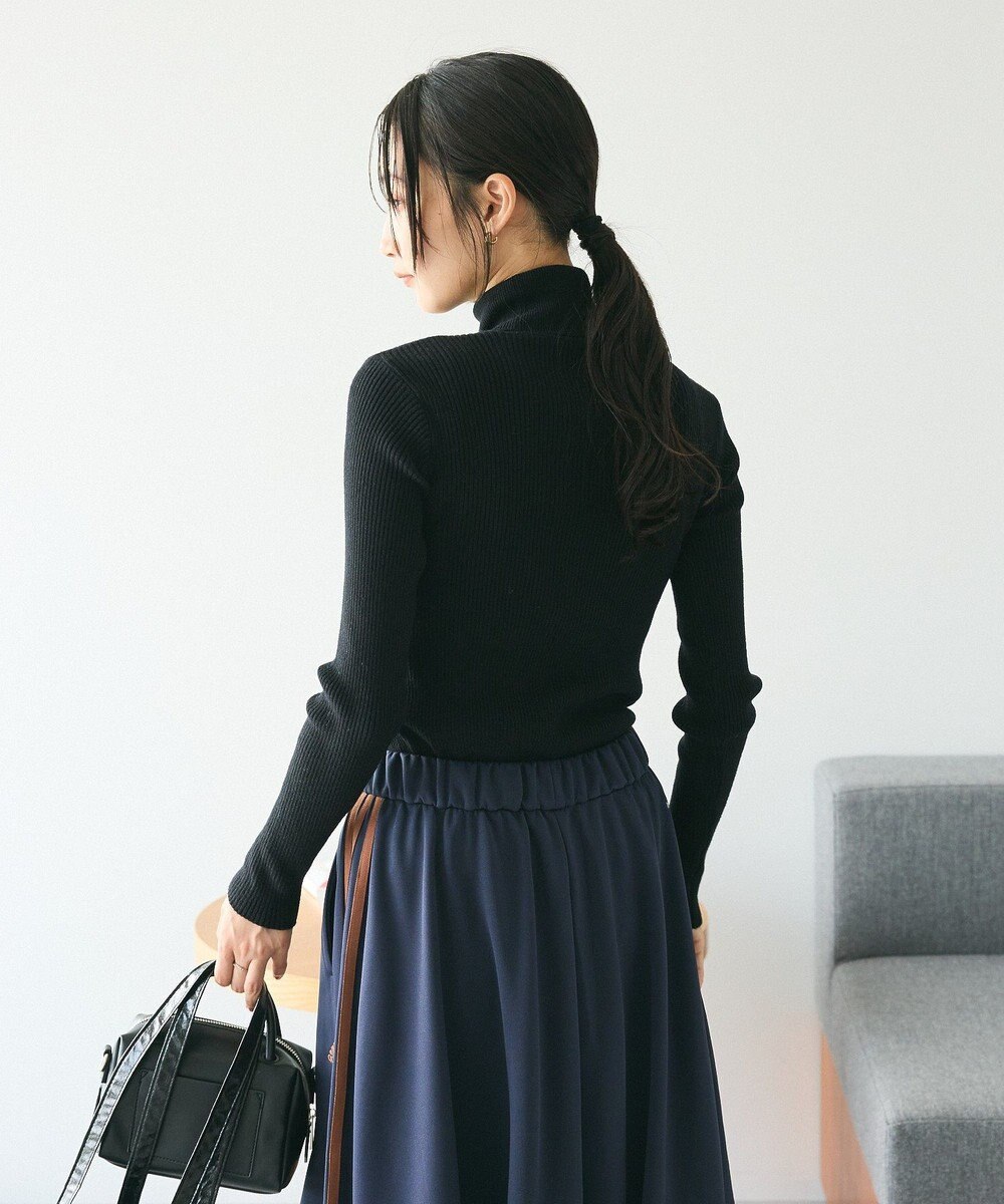 CRAFT STANDARD BOUTIQUE 洗える/とてもちリブタートルネックニットプルオーバー/24AW 