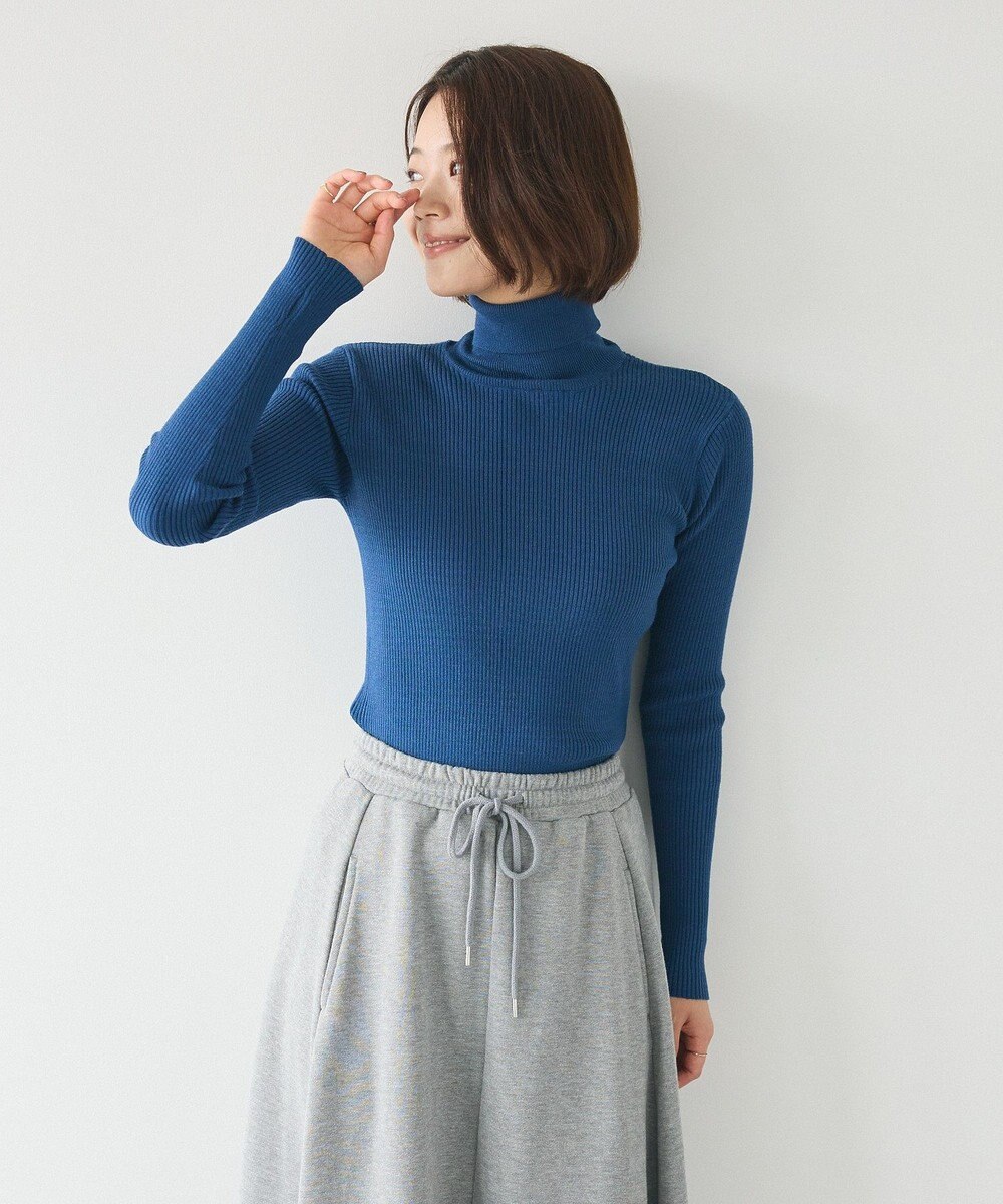 CRAFT STANDARD BOUTIQUE 洗える/とてもちリブタートルネックニットプルオーバー/24AW 