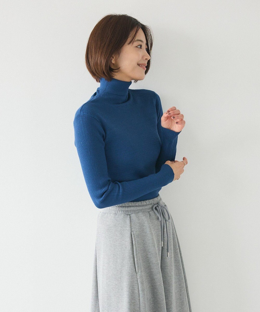 CRAFT STANDARD BOUTIQUE 洗える/とてもちリブタートルネックニットプルオーバー/24AW 