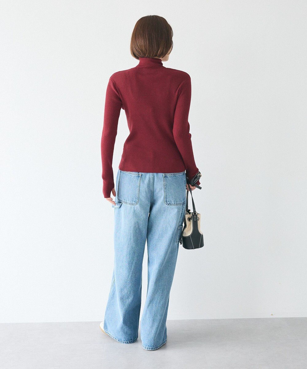 CRAFT STANDARD BOUTIQUE 洗える/とてもちリブタートルネックニットプルオーバー/24AW 