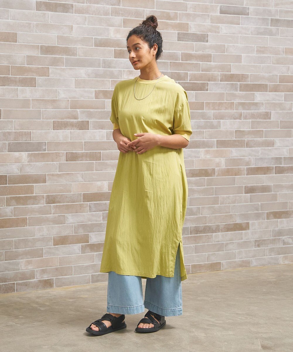 J.PRESS YORK STREET 【WOMEN】ワッシャーニットコンビ ワンピース 