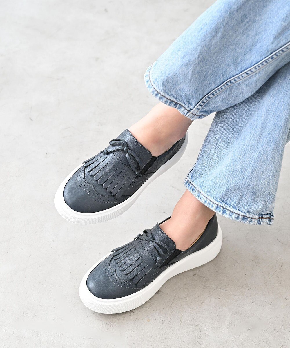 Pointer 日本製 本革タッセルスニーカー 