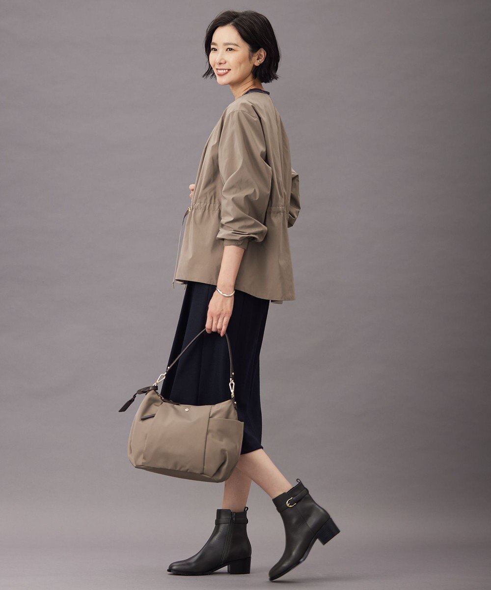 J.PRESS LADIES 【洗える・撥水】Artirosa ノーカラー ブルゾン 