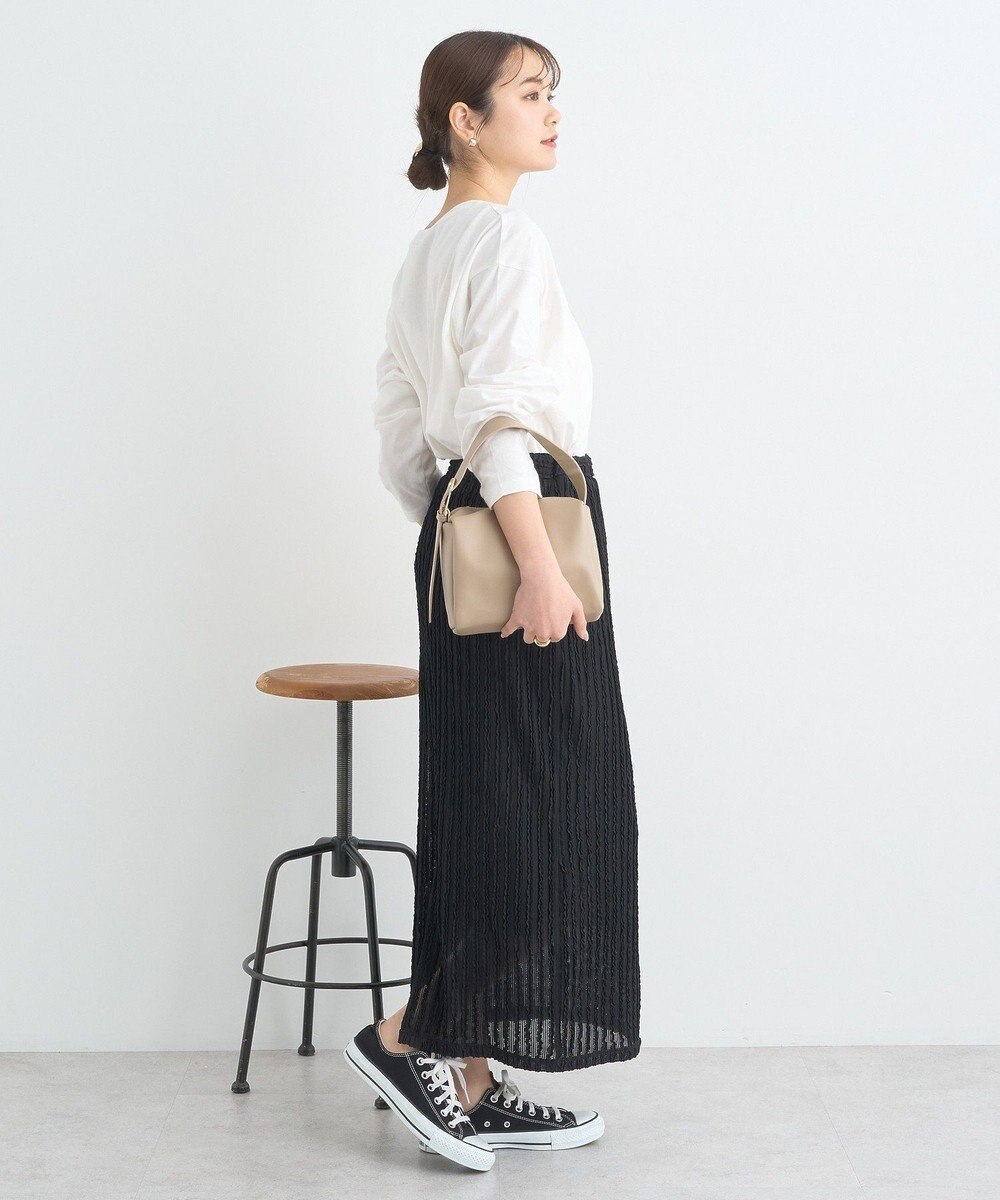 earth music&ecology ベルティカルフリルナロースカート 