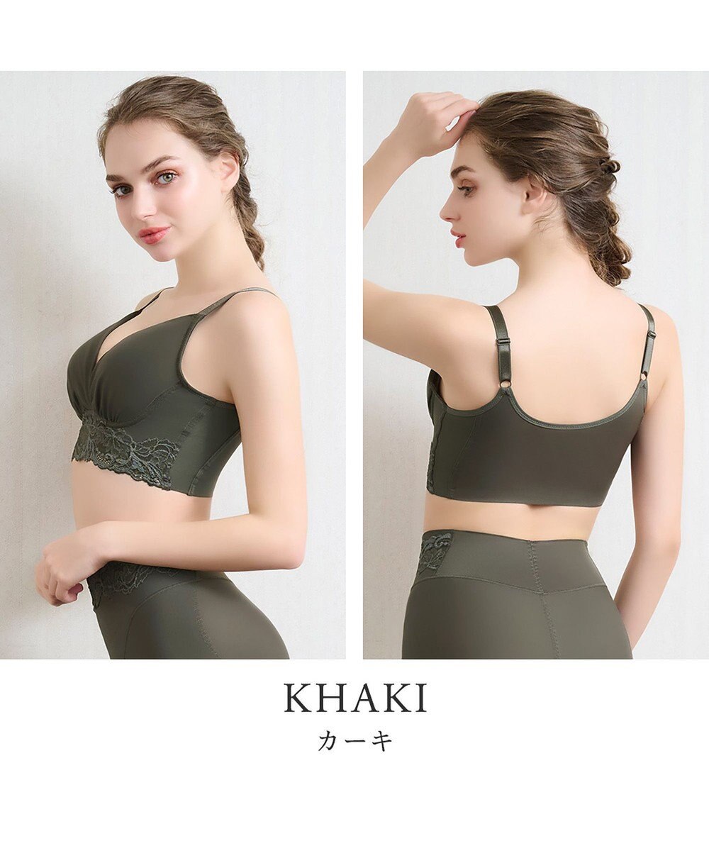 BRADELIS New York 【BRADELIS NewYork peace】綿混ハイブリッド・デイリーハートカップブラ24 バストを脇からしっかり包みホールドするノンワイヤー補正ブラ 