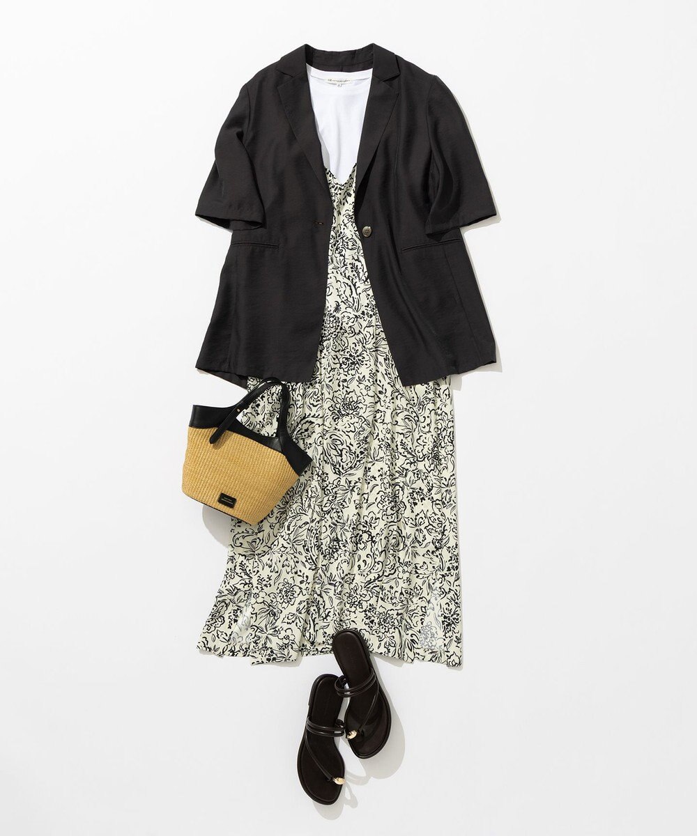 23区 【Oggi6月号掲載/速乾性/接触冷感】シアータンブラー ハーフスリーブ ジャケット 