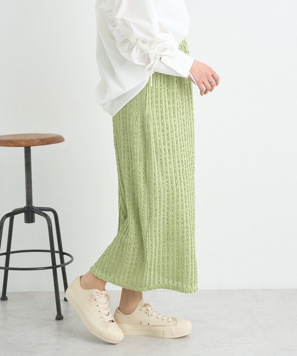 earth music&ecology ベルティカルフリルナロースカート 