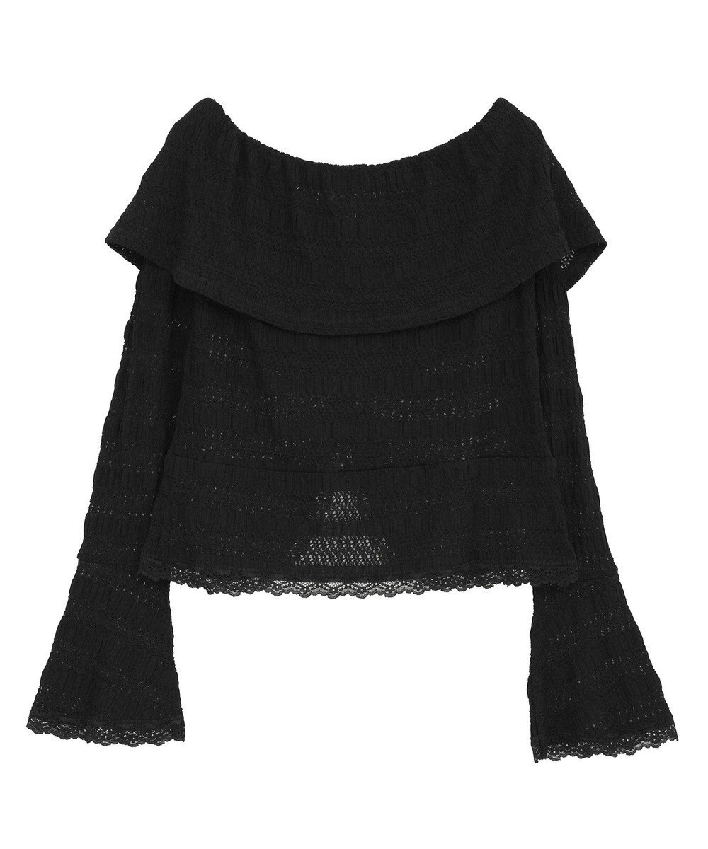 Green Parks シャーリングオフショルプルオーバー 