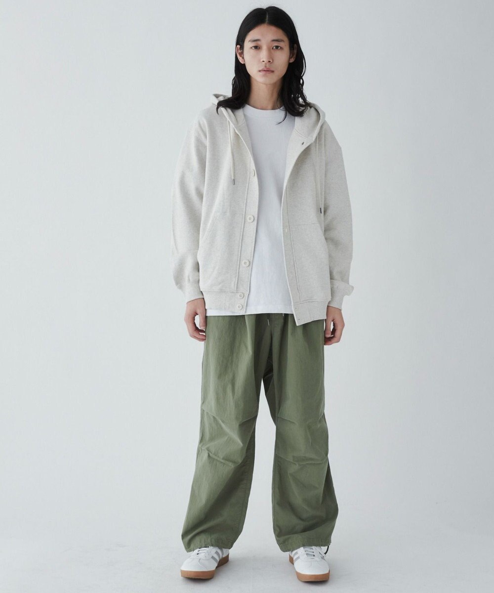 WEGO 【ユニセックス着用ITEM】スウェットボタンカーディガン 