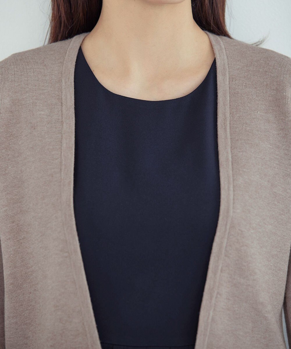 Tiaclasse L 【新色追加・洗える】ストレートショートニットボレロ 