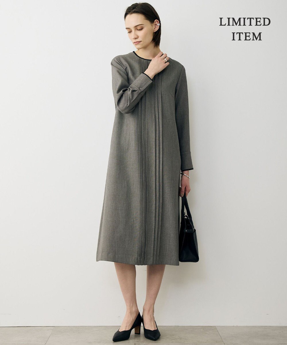 ICB L 【WEB限定】ツイードタックワンピース 
