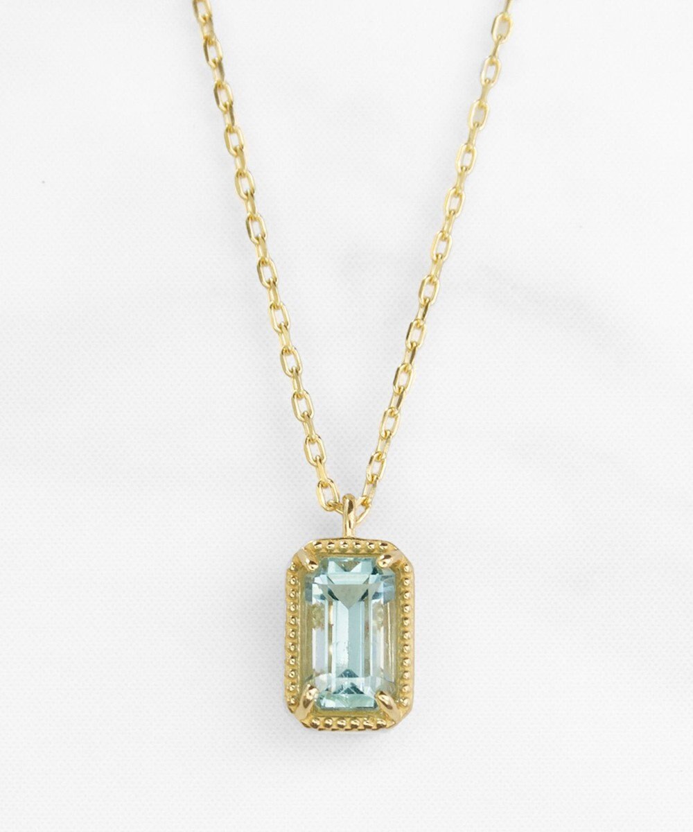 TOCCA 【WEB＆数量限定】CROCHET OF COLOR  NECKLACE K10 アクアマリン ネックレス 