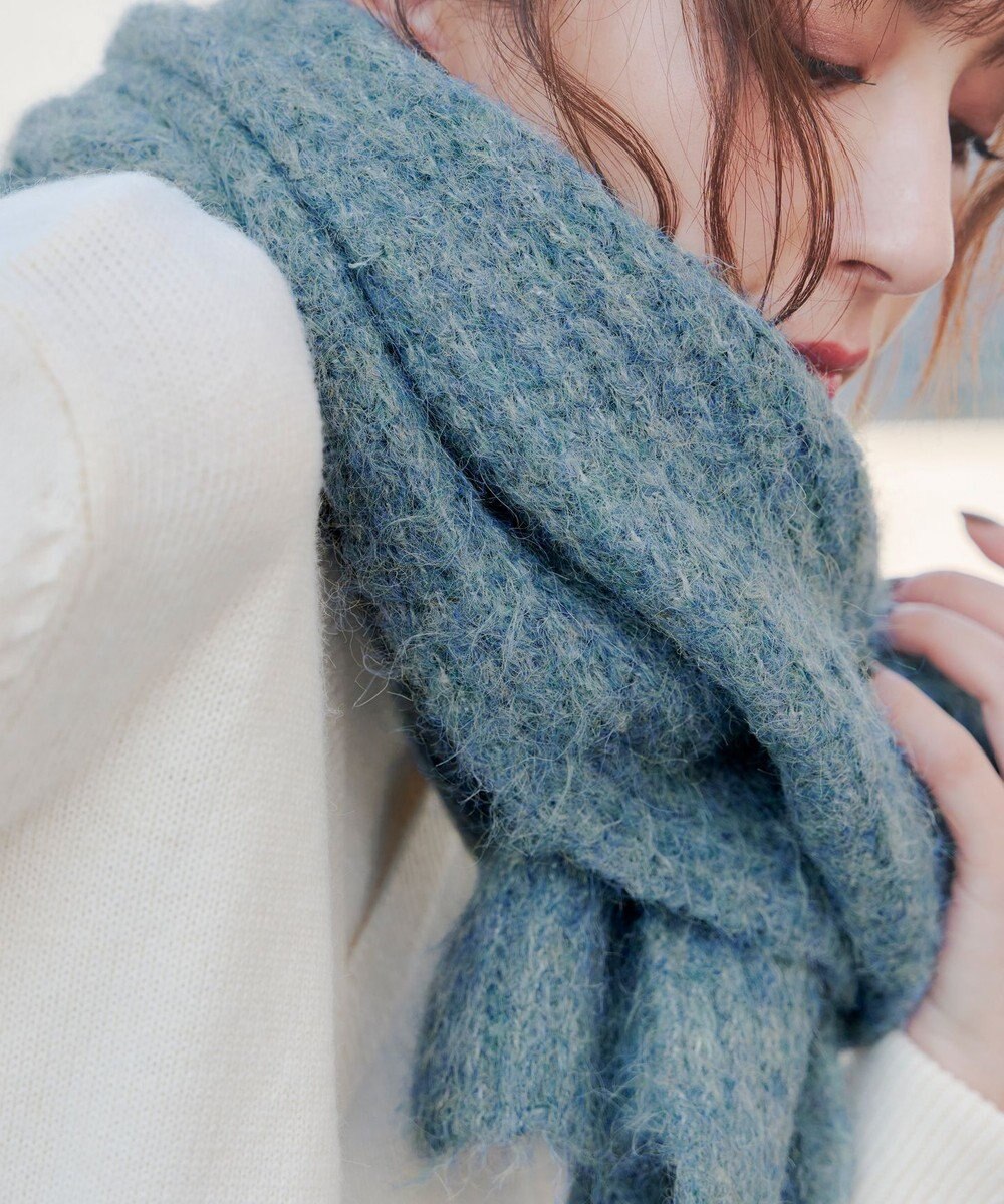 Tiaclasse リブ編みマフラー 