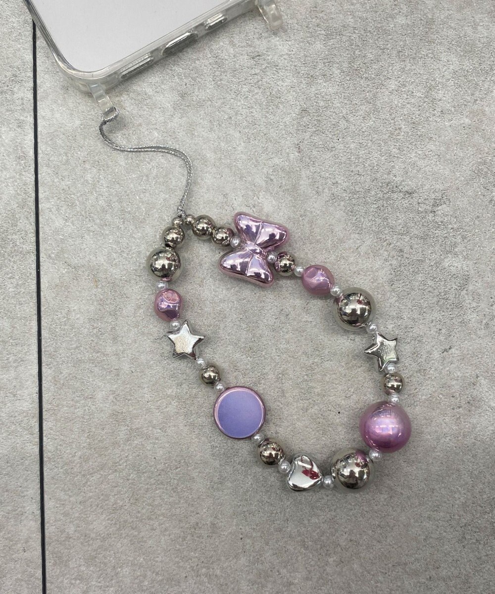 WEGO ビーズストラップキーホルダーF 