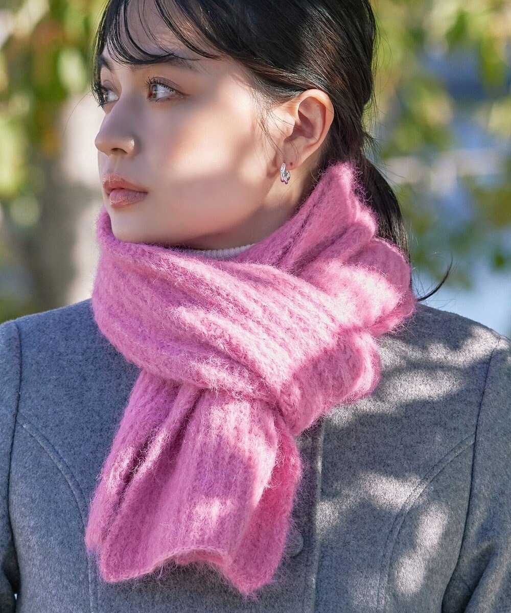 Tiaclasse リブ編みマフラー 