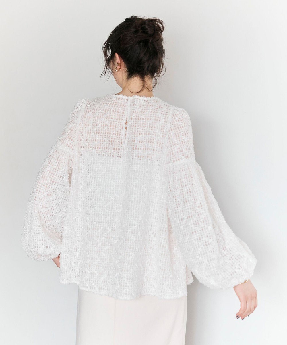 #Newans 【洗える】フィラッフィギャザースリーブブラウス 