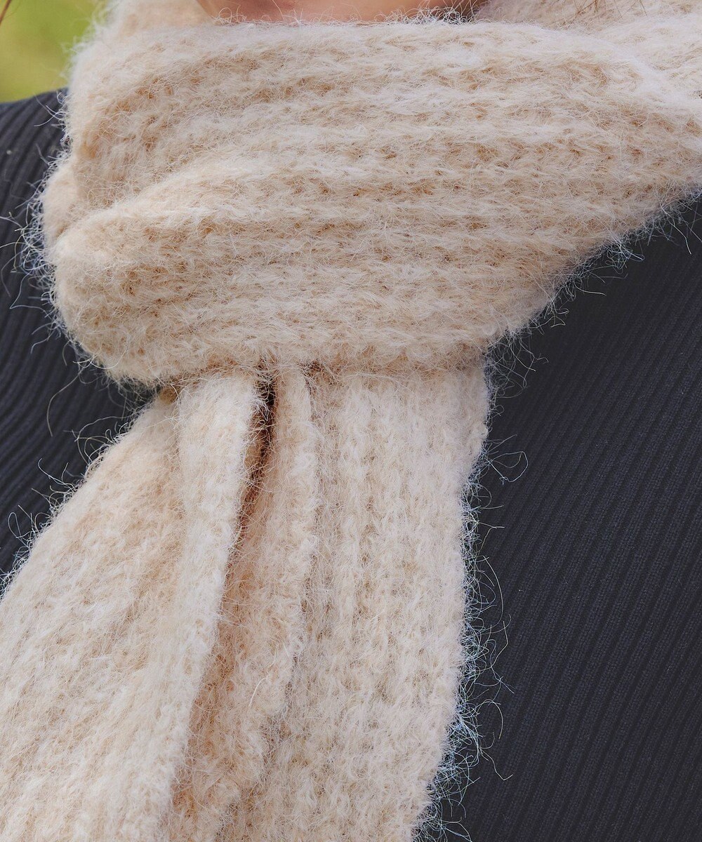 Tiaclasse リブ編みマフラー 