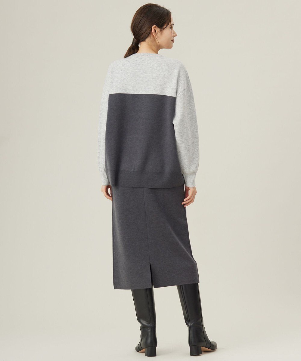 自由区 【カタログ掲載・セットアップ対応・洗える】スムージーブロッキング ニット 