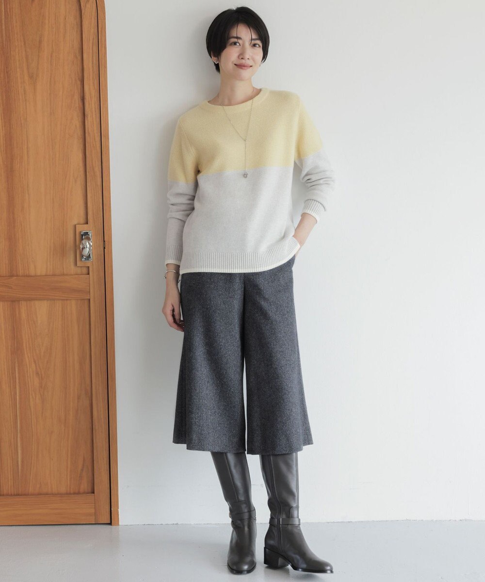 J.PRESS LADIES 3way ガラスリング ラリエット ネックレス 