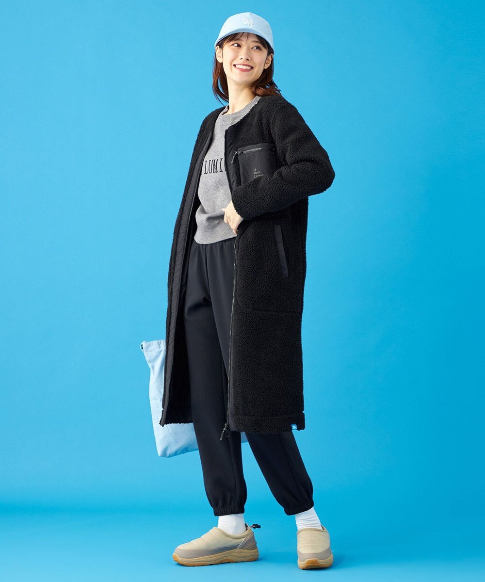 SHARE PARK LADIES 【LADIES】ボアフリースロングカーディガン 