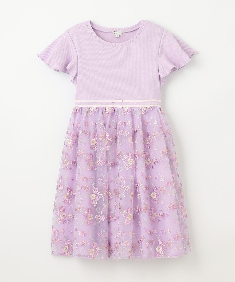 ANY KIDS 刺繍 チュール ワンピース 