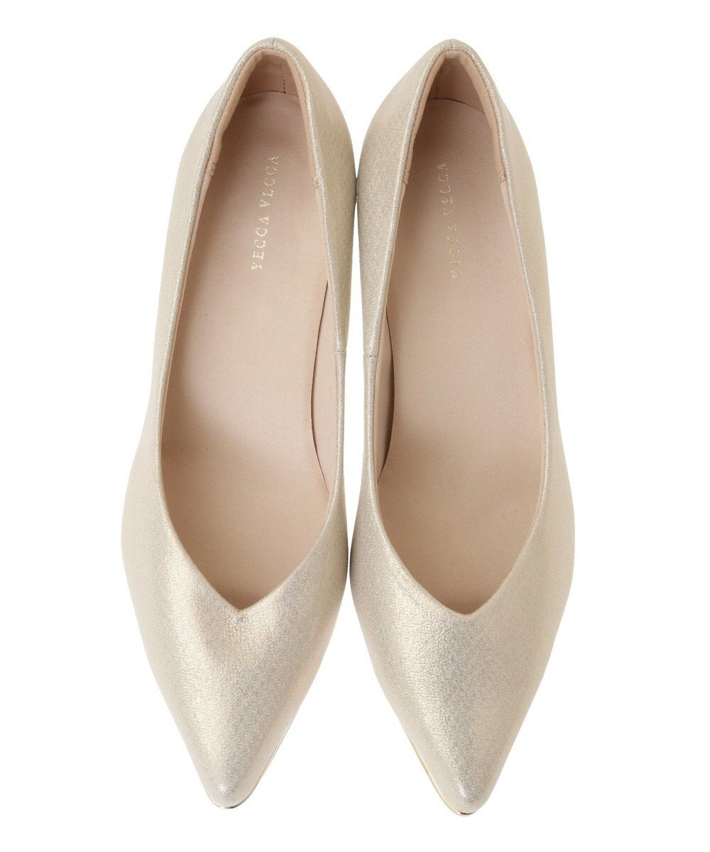 YECCA VECCA メタルラインパンプス 