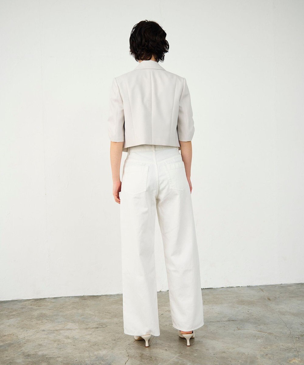 GRACE CONTINENTAL ラップデニムパンツ 