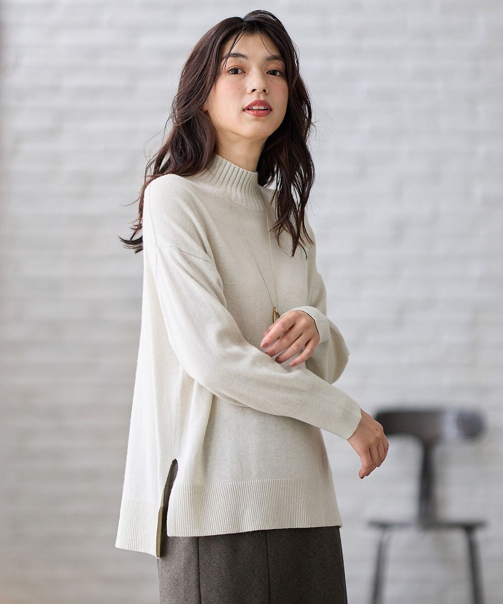 ANY 【手洗い可】イタリーヤーンウールカシミヤミックスプルオーバー 