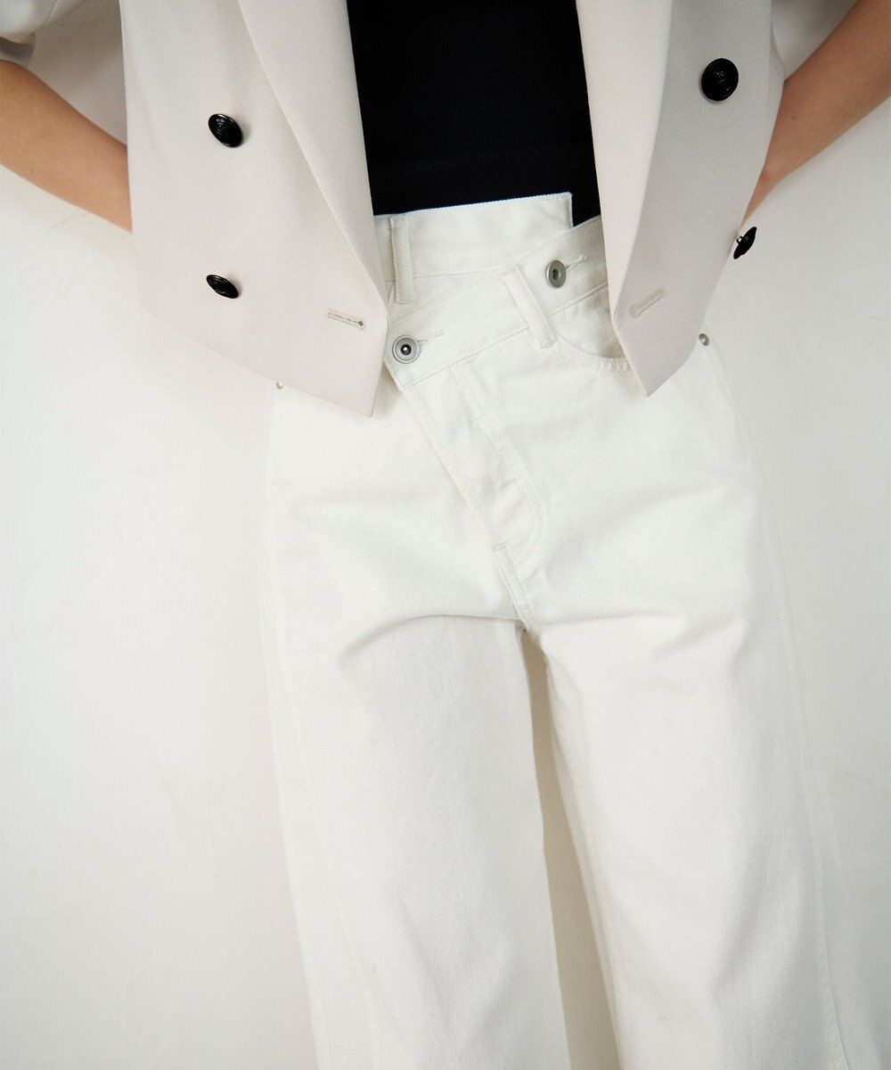 GRACE CONTINENTAL ラップデニムパンツ 