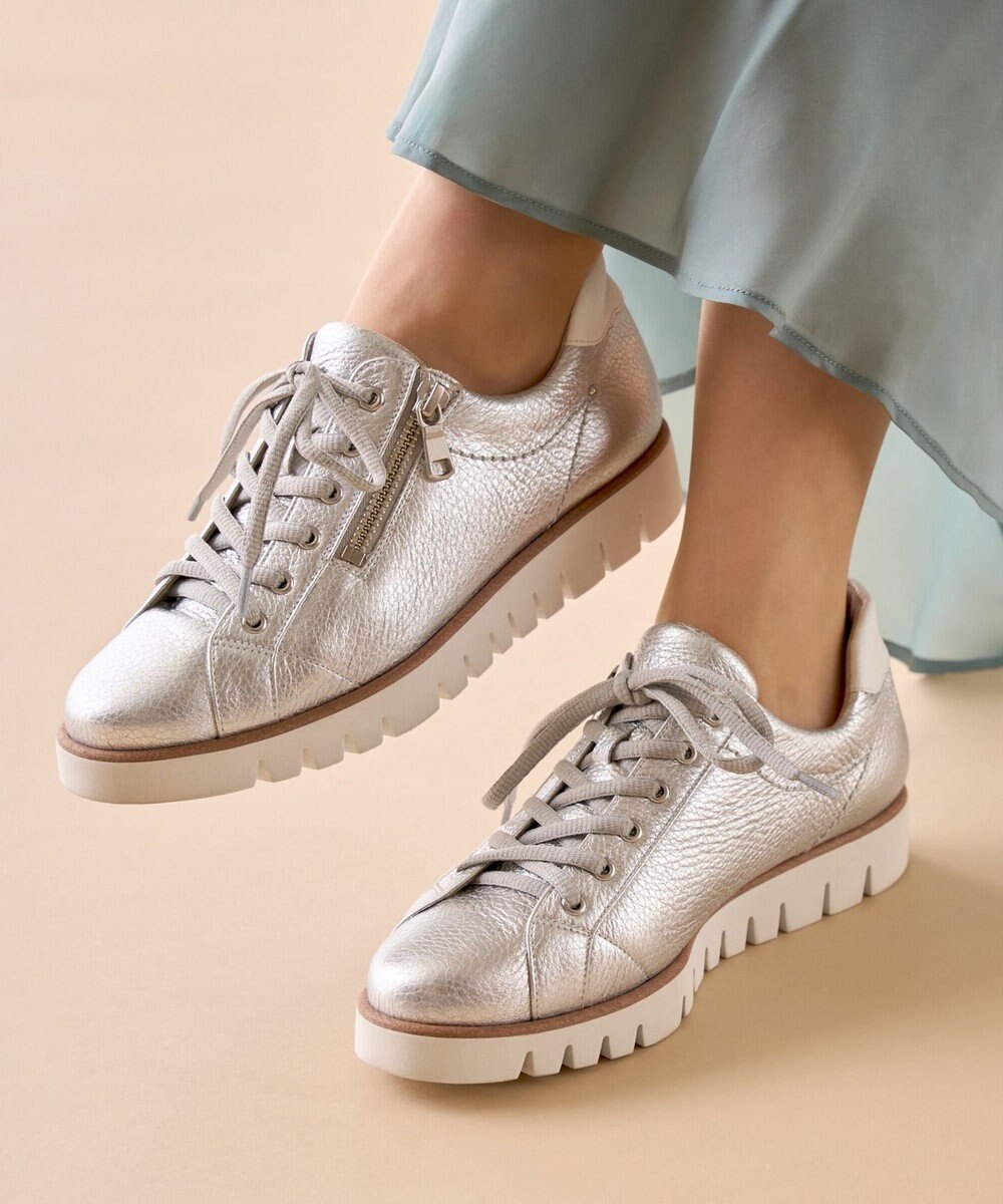 Dominic3 サイドジップレザースニーカー 