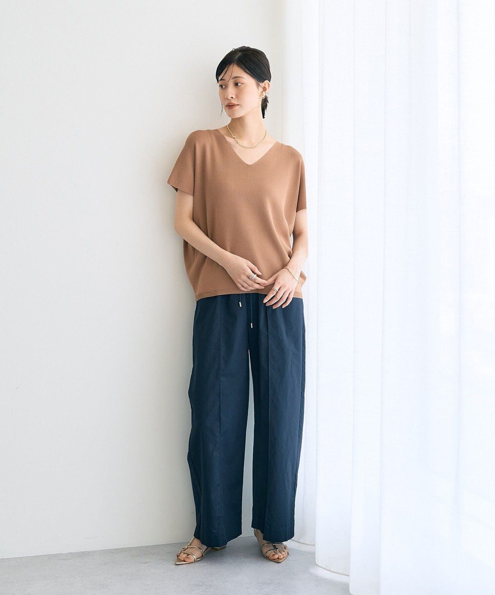 YECCA VECCA Vネックドルマンニット 