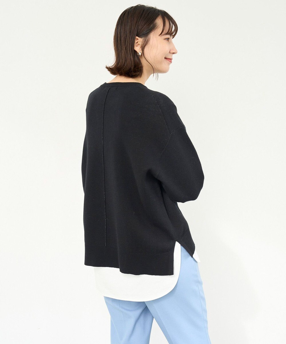 UNFILO スポンジニット ロゴジャガード 